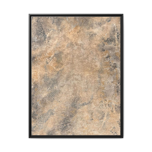 Abstract Earth Tones Matte Canvas Framed Art