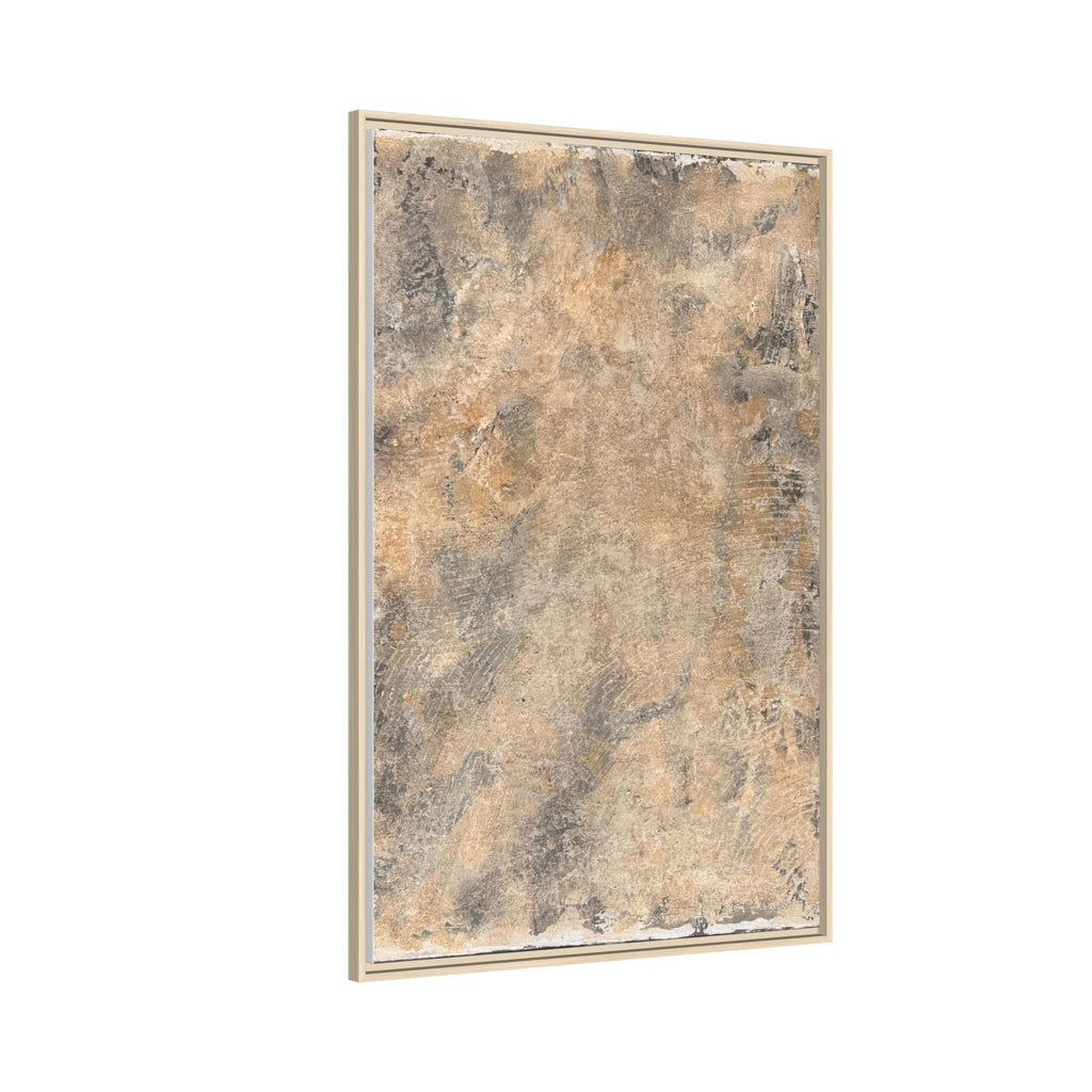 Abstract Earth Tones Matte Canvas Framed Art
