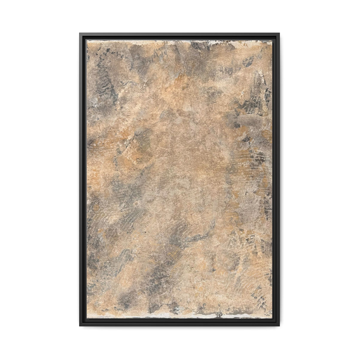 Abstract Earth Tones Matte Canvas Framed Art