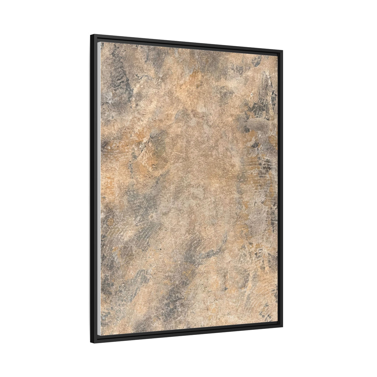 Abstract Earth Tones Matte Canvas Framed Art