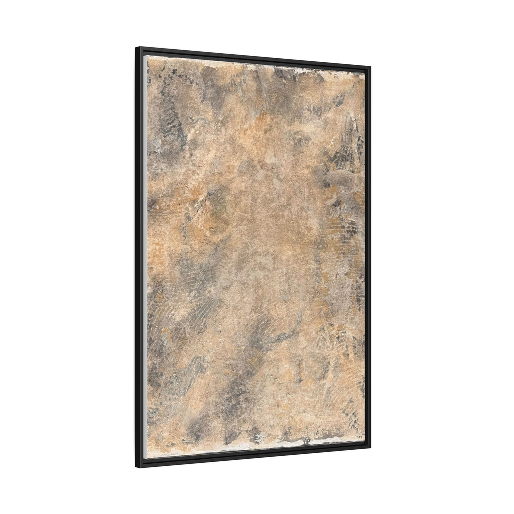 Abstract Earth Tones Matte Canvas Framed Art