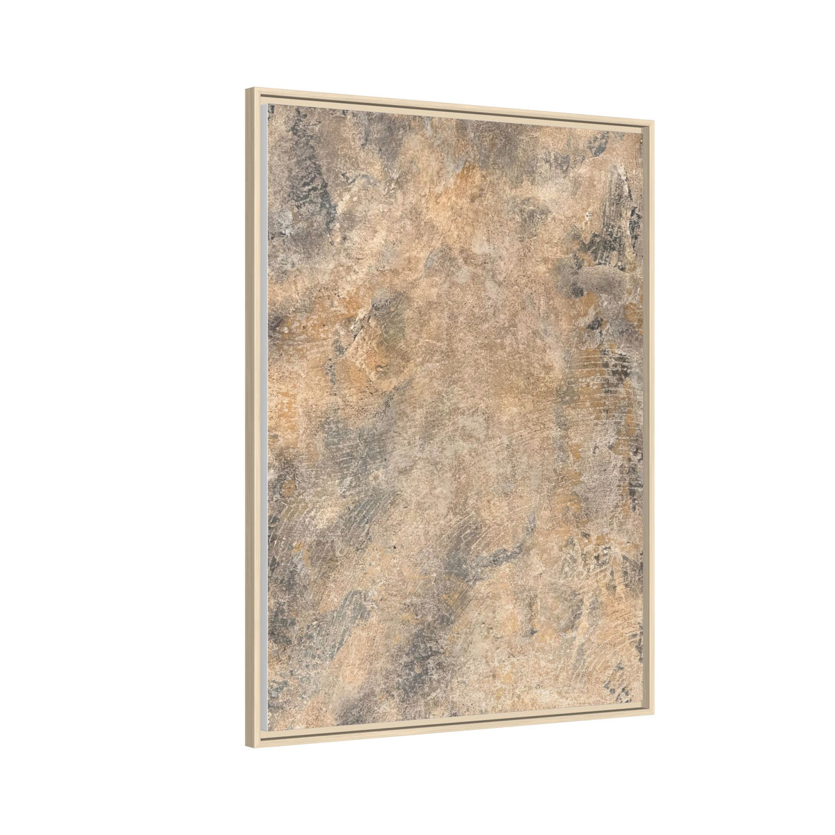 Abstract Earth Tones Matte Canvas Framed Art