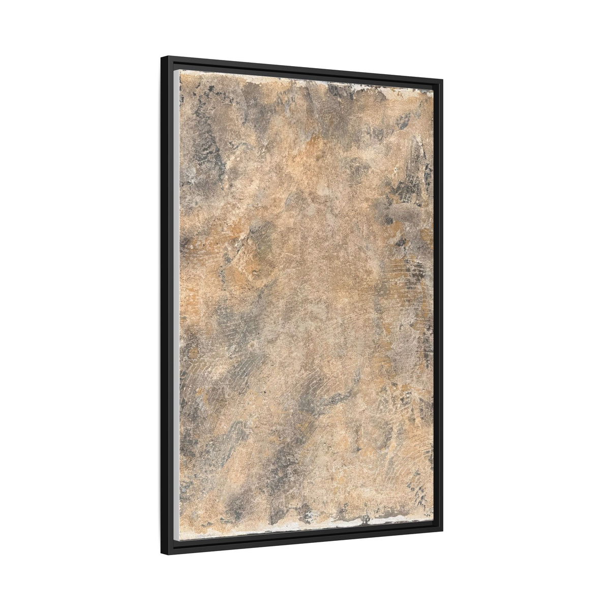Abstract Earth Tones Matte Canvas Framed Art