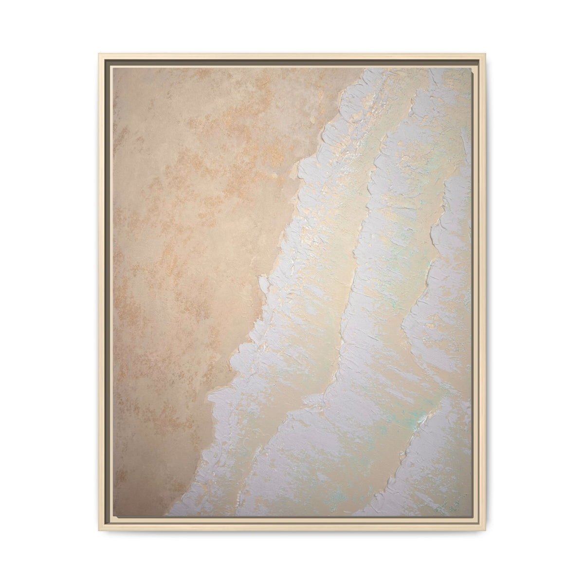 Coastal Waves Matte Canvas, Framed (Multi-color)
